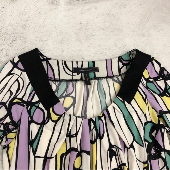 BCBGMaxAzria Purple/yellow floral dress - Picture 5 of 9